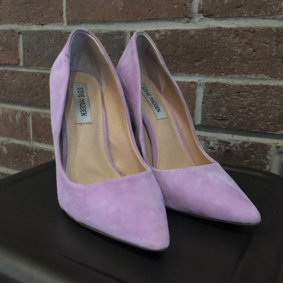 Steve Madden Shoes - Steve Madden Daisie Suede Stiletto Pump Lilac